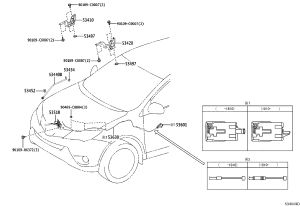 Front Hood Hinge Left 53420-0R120 for Toyota RAV4