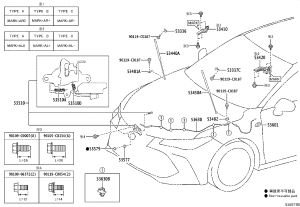 Front Hood Hinge Right 53410-07050 for Toyota Avalon