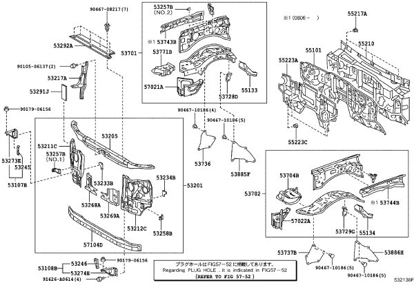 Front Fender (Right) 53701-35A61 for Toyota FJ CRUISER
