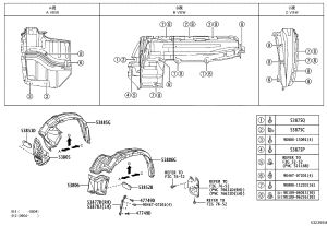 Inner Fender Liner (Front Right) 53805-0C020 for Toyota Tundra
