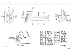 Front Fender Liner 53805-60120 for Toyota Land Cruiser Prado