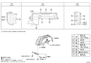 Front Fender Lining (Left) 53876-60080 for Toyota Land Cruiser