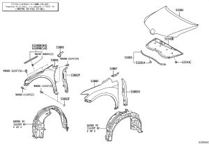 Front Fender Left 53812-0T020 for Toyota Venza