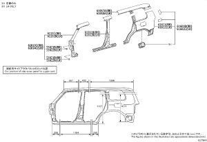Left front fender rear support 53821-0R020 for Toyota Land Cruiser Prado