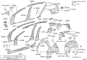 Rear Fender Right 61611-30A20 for Lexus GS F