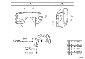 Front Fender Lining Guard 53851-06020 for Toyota Camry