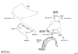 Snap Fastener 90467-09050 for Toyota 4RUNNER