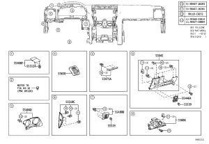 Instrument panel trim 55012-0G010 for Toyota Land Cruiser Prado
