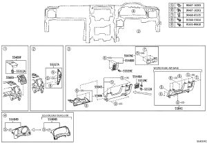 Dashboard Air Vents (Right) 55660-60490-E0 for Toyota LAND CRUISER PRADO
