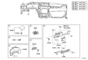 Dashboard Lower Panel 55302-33231C0 for Lexus ES