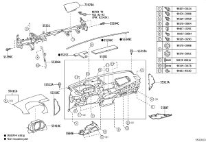 Instrument Panel Shell 55310-0D101 for Toyota Yaris