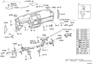 Instrument Panel Case 55400-60031E2 for Toyota Land Cruiser