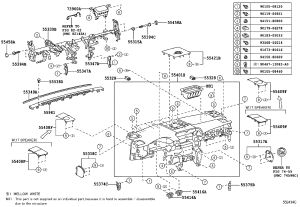 Left Dashboard Side Cover 55318-60150 for Lexus GX400