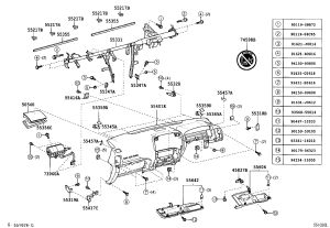 Instrument Panel Garnish 55607-60080 for Toyota Land Cruiser Prado
