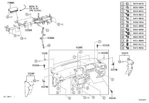 Clip 55328-60090 for Toyota Auris