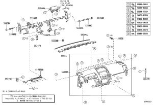 Instrument Panel Shell 55401-60936 for Toyota Land Cruiser Prado