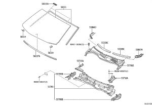 Rear Hood Weatherstrip 55359-0P010 for Toyota Reiz