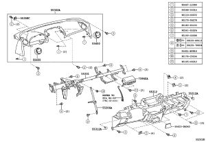 Instrument mounting bracket 55368-42010 for Toyota RAV4