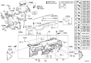 Instrument Panel Shell 55400-02520 for Toyota Allion