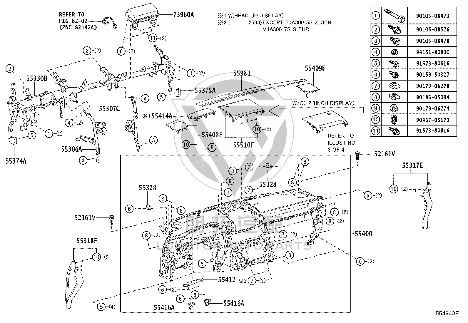 Cockpit Airbag 73960-60410 for Toyota Land Cruiser
