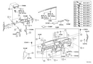 Dashboard Housing 55400-60130C1 for Lexus LX