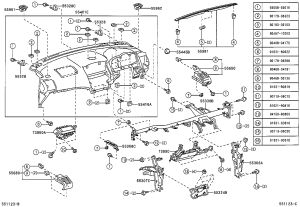 Instrument Panel Shell 55401-48060-E0 for Lexus RX300