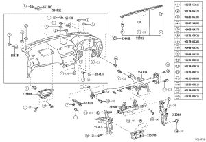 Instrument panel shell 5540148100C0 5540148100 for Lexus RX400H