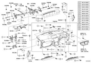 Instrument Panel Shell 55401-48120 for Lexus RX270