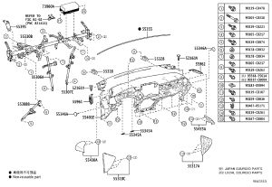 Instrument panel shell 55401-F4070C1 for Toyota C-HR