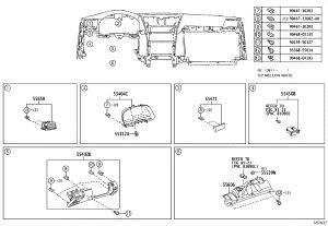 Instrument Panel Guard Lower 55402-50140 for Lexus LS460