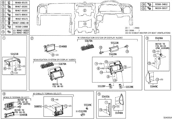 Air Vent 55670-60360 for Toyota Land Cruiser Prado