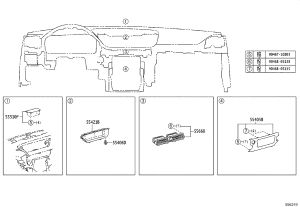 Instrument Panel Middle Air Outlet 55660-30470-C0 for Lexus GS Series