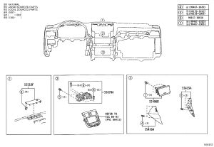 Air Conditioning Controller Trim Panel 55406-0N020 for Toyota Crown