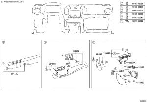 Air Conditioning Controller Trim Panel 55406-0R020 for Toyota RAV4