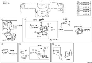 Instrument Panel Trim 55436-60270 for Toyota Land Cruiser Prado