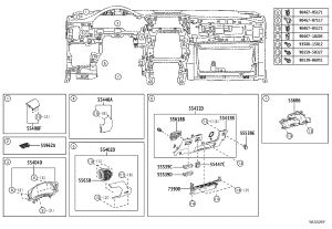 Instrument Panel Speaker Cover (Left) 55408-78060 for Lexus NX Series