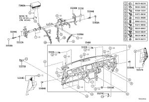 Combination Instrument Bracket 55416-30140 for Toyota Camry