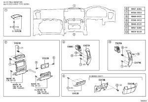 Instrument Panel Center Air Vent Trim Left 55475-60040 for Toyota Land Cruiser Prado