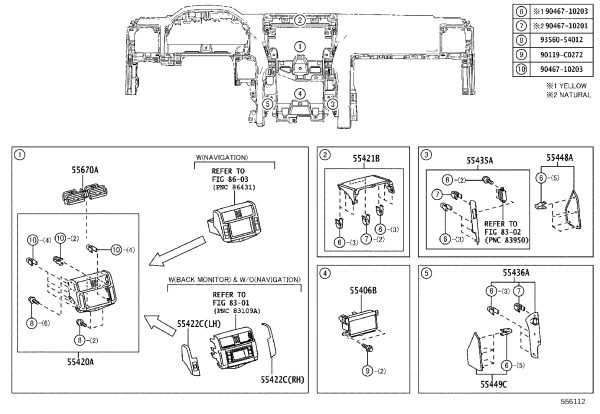 Instrument Panel Trim 55421-60100 for Toyota Land Cruiser Prado