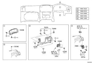 Instrument Panel Trim 55445-60100 for Toyota Land Cruiser Prado