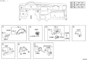 Coin Box 55450-02230-C0 for Toyota Levin