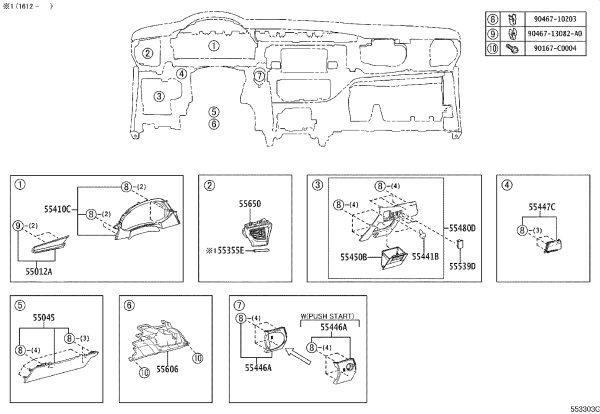 Coin Box 55450-02230-C0 for Toyota Levin