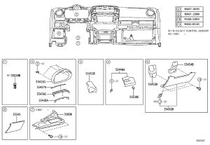 Instrument Panel Safety Pad Cover 55451-0R040 for Toyota RAV4