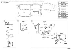 Instrument Panel Trim 55461-0G010 for Toyota Land Cruiser Prado