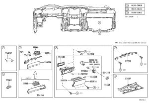 Instrument Panel Trim (Right) 55475-60150 for Lexus LX570