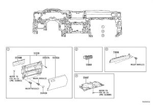 Front passenger knee airbag 73990-60100 for Toyota Land Cruiser