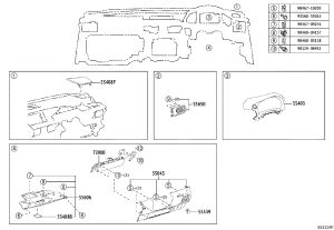 Driver's Knee Airbag 73900-53031 for Lexus IS