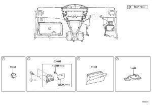 Instrument Panel Glove Box 55550-0D110-E0 for Toyota Vios