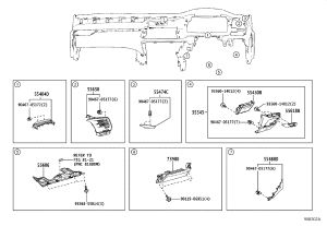 Instrument Panel No.1 Under Cover 55606-48090 for Lexus RX