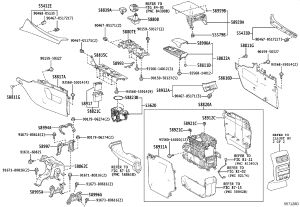 Center Console Tea Cup Holder 55620-48160 for Lexus RX